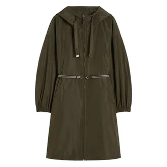 Max Mara Hooded Belted Raincoat