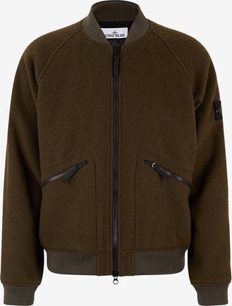 Stone Island Wasserabweisende Wollmix-Bomberjacke 4100111 Panno Ratinato