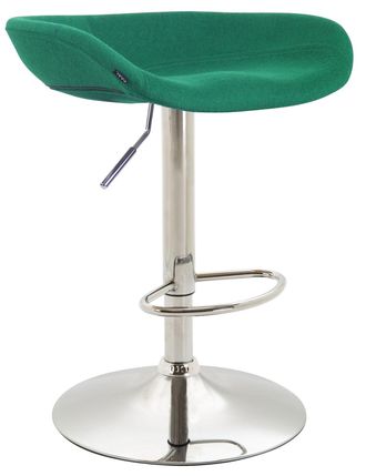 Clp Taburete Anaheim Tapizado En Fieltro Cromado Verde