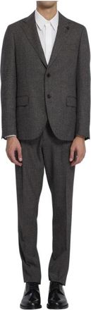 Lardini Iconic Drop 7 Reg - Heren - Business pakken - Grijs - L - Wol - Kostuums