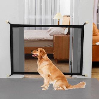 OEM Barrera De Seguridad Para Perros Y Mascotas: Barrera M&aacute;gica Sin Necesidad De Taladrar Para Escaleras, Pasillos Y Puertas (100 &times; 78 Cm)