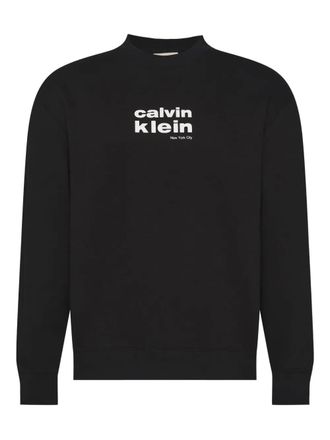 Calvin Klein logo-print sweater - Brown