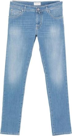Jacob Cohen Slim-fit Jeans - Heren - Slim Fit Jeans - Blauw - W36 - Katoen - Jeans