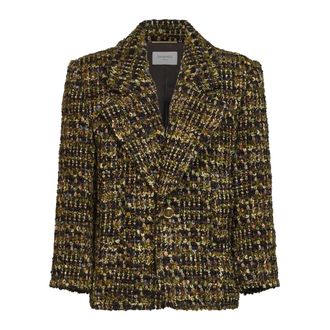 Saint Laurent Dames, Jassen, Groen, Maat: S Tweed