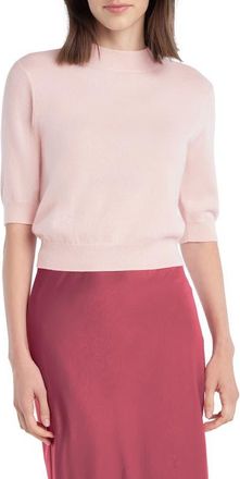 Favorite Daughter The Bonnie Mock Neck Cashmere Sweater in Blush Pink at Nordstrom, Size X-Small