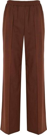 Max Mara Petra Trousers In Technical Wool Gabardine