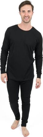 Leveret Mens Cotton Solid Matching Family Pajamas in Black at Nordstrom, Size Xxx-Large