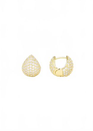 Melinda Maria Womens Lil Norah Pave Earrings In Gold