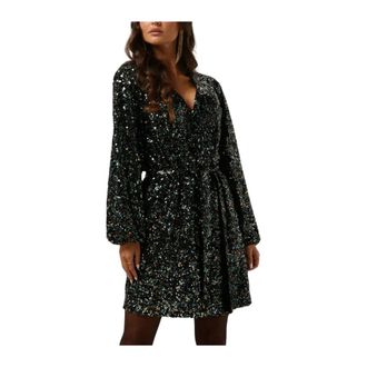 Notre-V Party Jurk - Dames - Feestkleedjes - Blauw - XS - Polyester - Kleedjes
