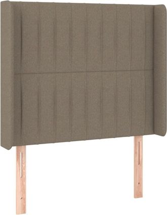 vidaXL Cabecero Con Led De Tela Gris Taupe 103x16x118/128 Cm Vidaxl