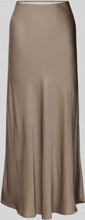 Emily van den Bergh Maxirock aus Viskose mit elastischem Bund in Mittelbraun, Größe 38