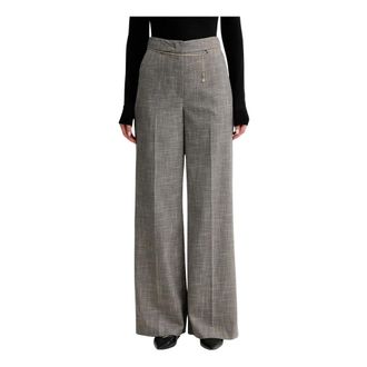 Simona Corsellini Pantalones Anchos - Trousers - Mujer - Gris - XS