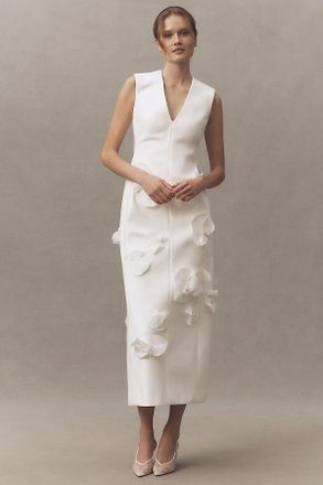 Acler Yarni Sleeveless V-Neck Embellished Maxi Dress