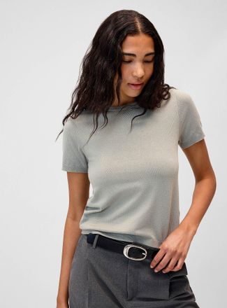 Twik Womens Short sleeves flowy knit sweater