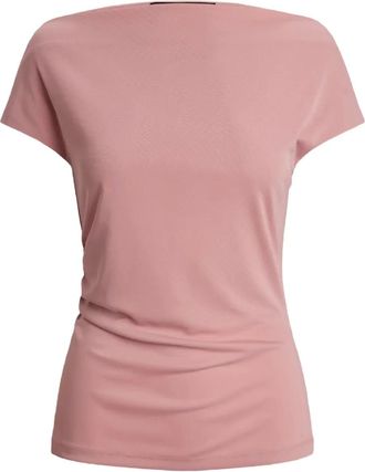 Lauren Ralph Lauren T-shirt con ruches - Rosa