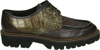 Pertini Schoenen, Dames, Bruin, 38 EU, Leer, 252W33037 Geveterde Schoen