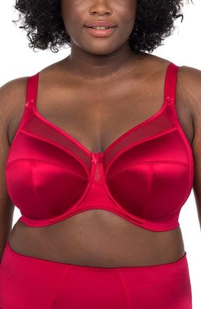 Goddess Keira Full Figure Underwire Bra in Crimson at Nordstrom, Size 34L