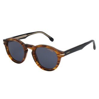 Carrera Unisex Round Acetate Sunglasses 306S for Men and Women - Brown - One Size