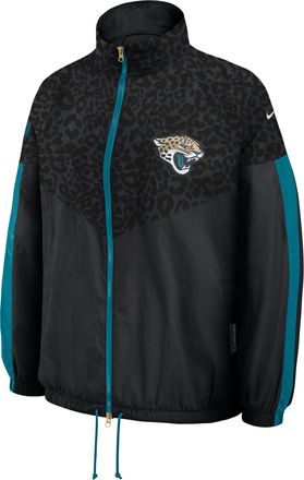 Nike Jacksonville Jaguars Rivalries Collection Nike Womens NFL Oversized Full-Zip Jacket in Black | 06AE066K9N-4BA