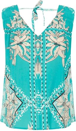 Cream Stampa Foulard in Ceramica 109338 - - Tops - Donna - Multicolore - M