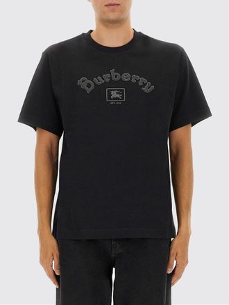 Burberry T-shirt in cotone con logo Burberry