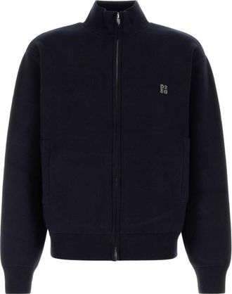 Dsquared2 Blue Zip Up Cardigan