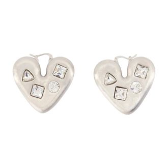 Jacquemus Accessoires, Dames, Grijs, ONE Size, Les Boucles Coeur