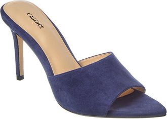 L'agence LAgence Lolita V Suede Mule