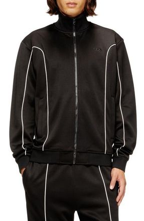 Diesel S-Locking-Do Full Zip Sweatshirt in Black at Nordstrom, Size X-Large
