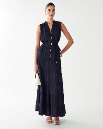 Willa Nomie Maxi Dress in Navy Blue at Nordstrom, Size 10