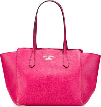 Gucci Pre-owned Womens Swing Tote Bag - Poppy Leather - One Size