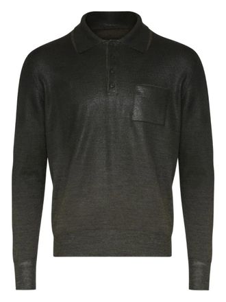 Maison Margiela pocket polo shirt - men - Wool/Polyamide - S - Green