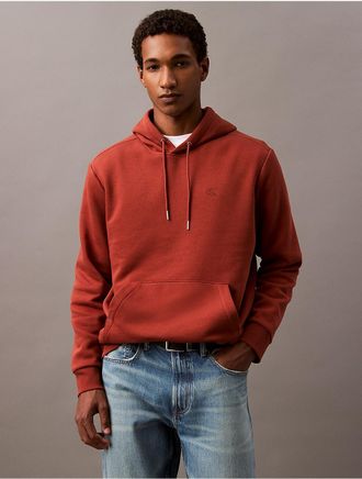 Calvin Klein Jeans Calvin Klein Mens Archive Logo Fleece Hoodie - Red - XL