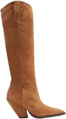 8 by YOOX SPLIT LEATHER WESTERN HIGH BOOTS