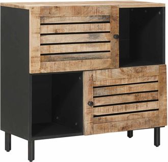 vidaXL Armarios De Almacenamiento Con Puerta Marr&oacute;n 80 X 33,5 X 75 Cm Vidaxl