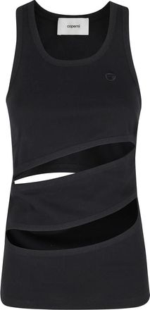 Coperni Spiral Tank Top - Dames - Tops zonder mouwen - Zwart - S - Tops