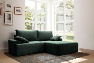 Exxpo Sofa Fashion Ecksofa »Orinoko, aktuelles Design und hoher Sitzkomfort, L-Form« inkl. Bettfunktion und Bettkasten, schöne Farben im angesagten Cord
