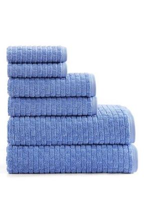Tommy Hilfiger Brick Texture Terry 6-Piece Towel Set in Bright Blue at Nordstrom Rack