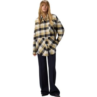 Missoni Oversized Check Shirt in Beige at Nordstrom, Size 40 It