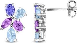 Delmar Semiprecious Stone Cluster Stud Earrings in Blue at Nordstrom Rack