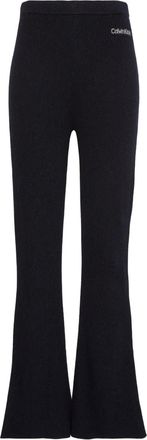 Calvin Klein Pantaloni svasati con vita elasticizzata - Nero
