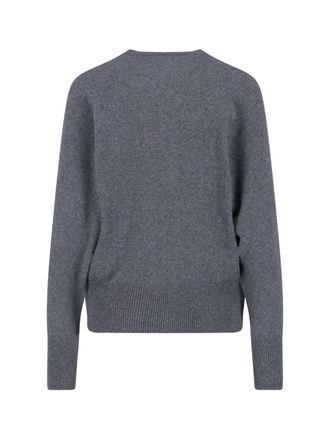 Balmain Womens Sweaters Grey Cashmere
