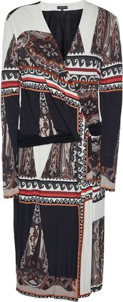 Etro printed midi dress - women - Elastane/Viscose/Acetate/Polyamide - L - Black
