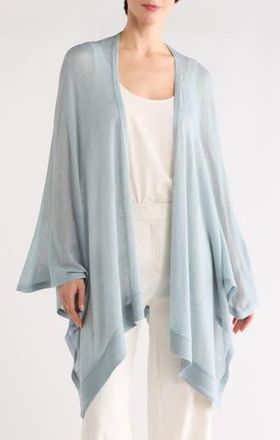 Vince Camuto Lightweight Open Knit Topper in Slate Blue at Nordstrom Rack