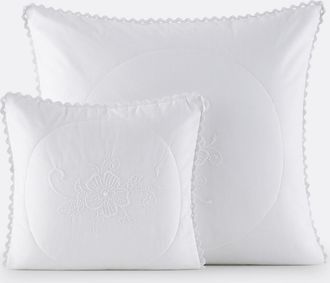 La Redoute Interieurs Geborduurde vierkante kussenhoes in katoen, Tennessee