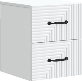 vidaXL Mesita De Noche De Pared 34,5 X 33 X 40 Cm Madera De Ingenier&iacute;a Vidaxl