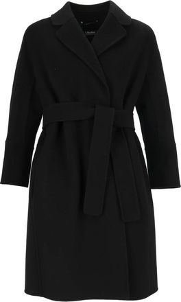 Max Mara Arona Korte Jas - Dames - Mantels - Zwart - Maat: M Zijde
