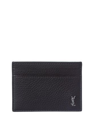 Saint Laurent Cassandre Leather Card Case