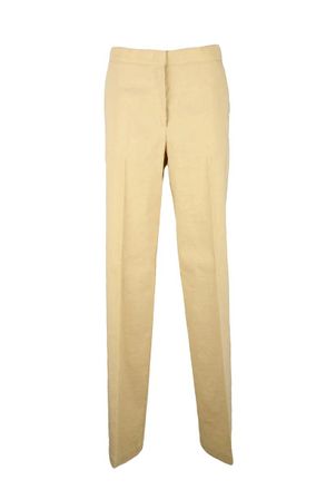 Pinko Linen Stretch Trousers - Beige