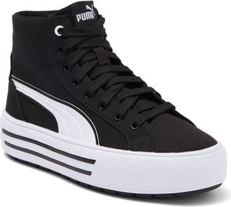 Puma Kaia 2.0 Mid Top Sneaker in Puma Black-Puma White at Nordstrom Rack, Size 10